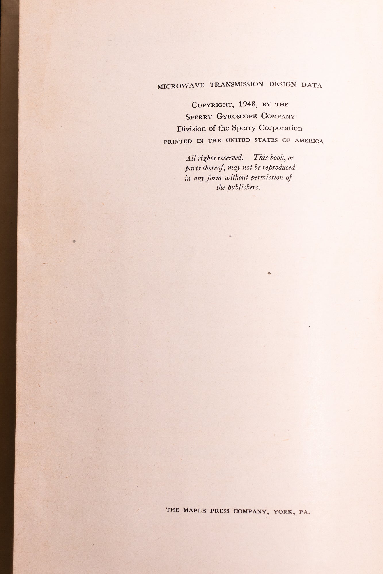 Microwave Transmission Data Design