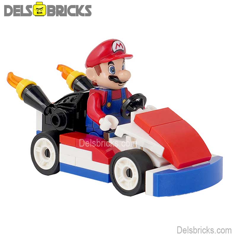 Mario Kart Brothers Super Mario Lego Minifigures Custom Toys