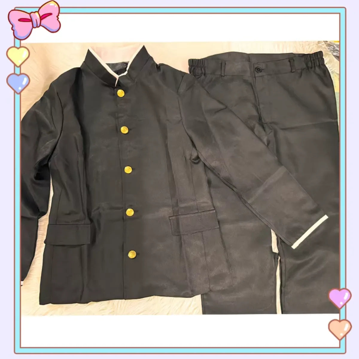 Okarun Cosplay Costume – Dandadan School Uniform with Glasses