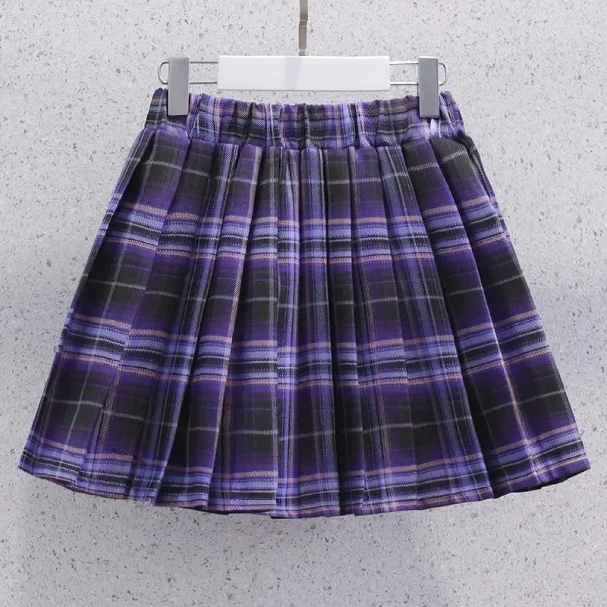 Kuromi Short-Sleeved Shirt and Pleated Skirt Set