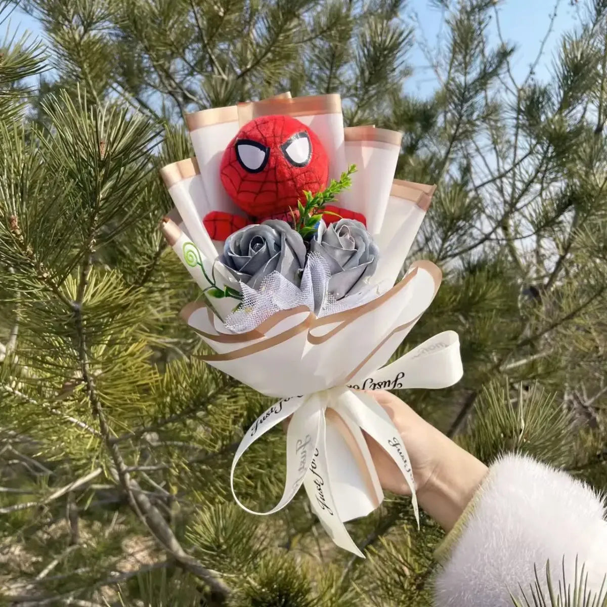 Superhero Plush Bouquet – Spider-Man & Captain America Gift Set