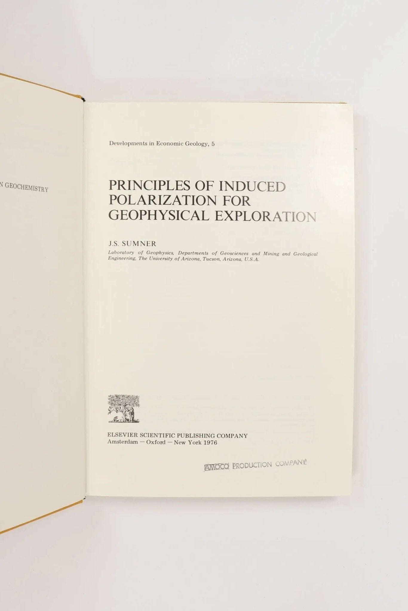 Principles of Induced Polarization for Geophysical Exploration