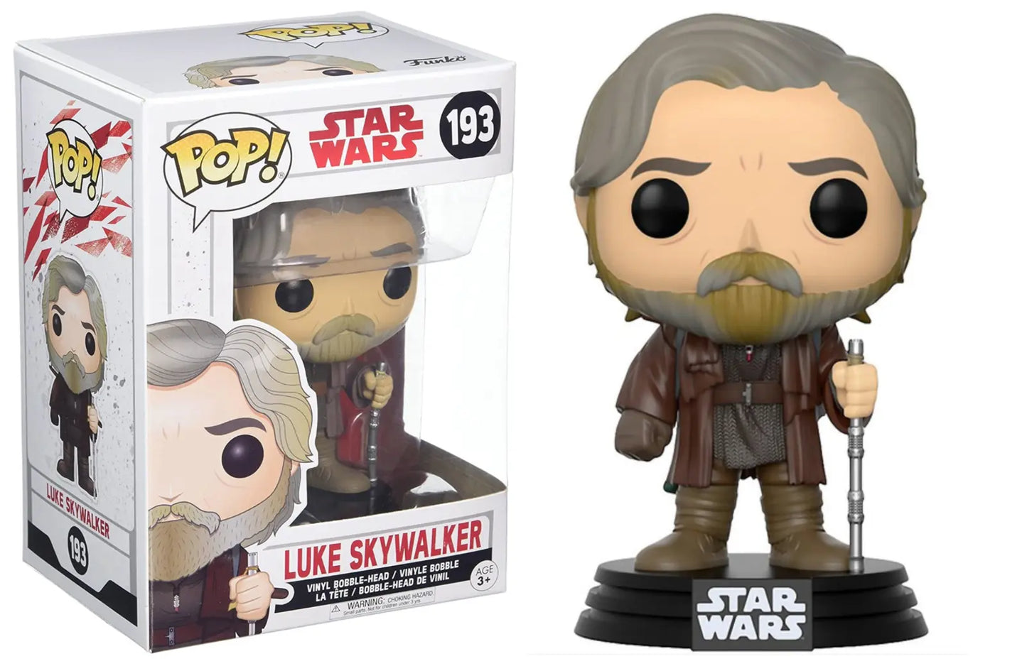 Funko Pop Vinyl Figure Luke Skywalker #193 - Star Wars The Last Jedi NOT MINT