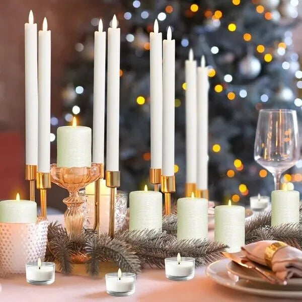 LumiPur Signature Flameless LED Candles Centerpiece Collection with Remote, 25Pc