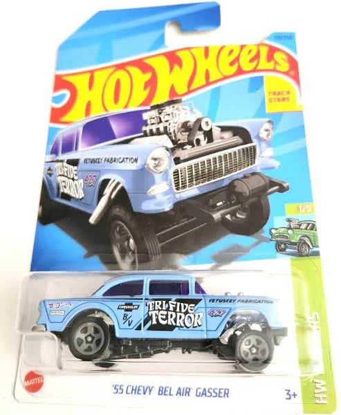 Hot Wheels '55 Chevy Bel Air Gasser BLUE HW Gassers 1/5 110/250
