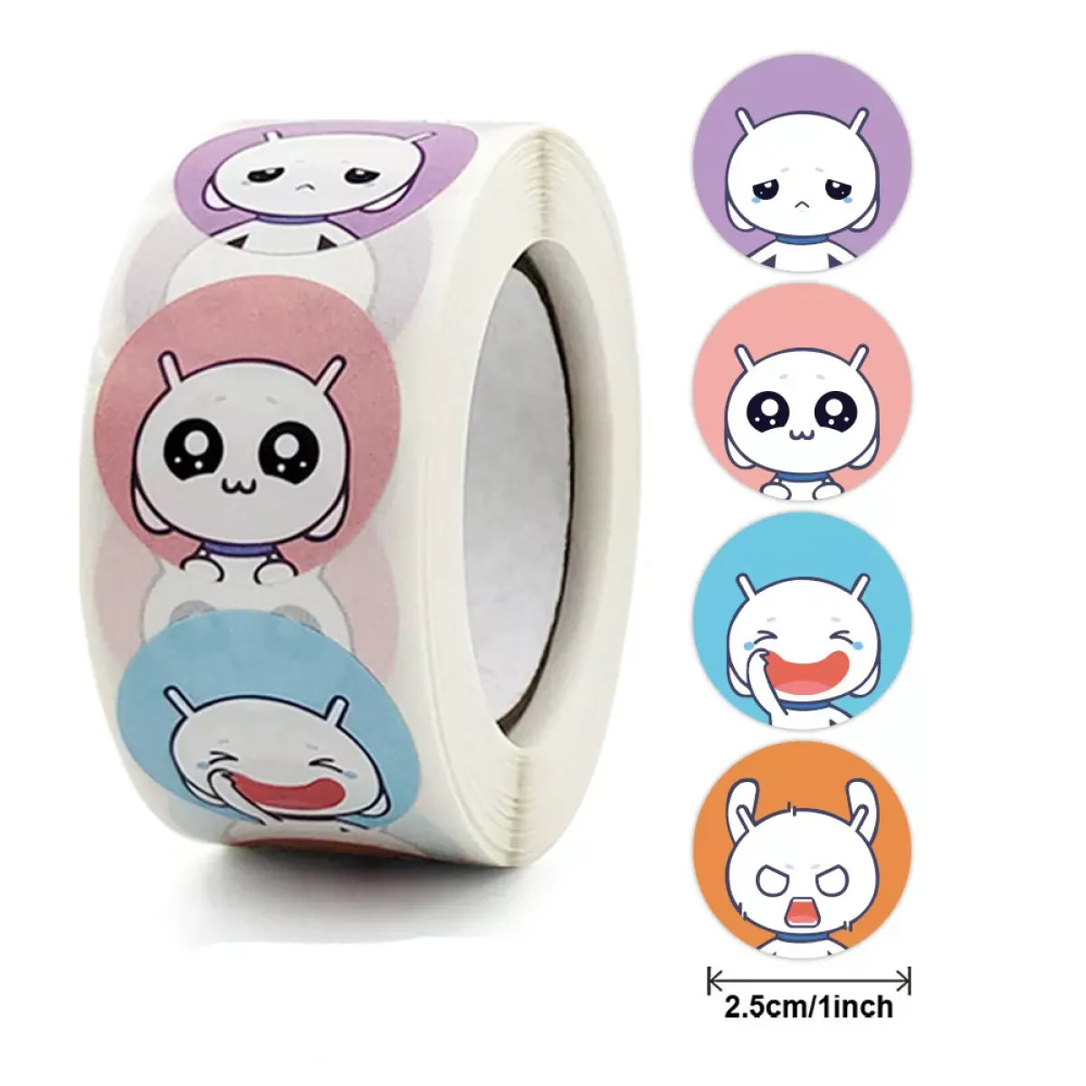 Cute Animal Thank You Stickers Roll - 100-500 PCS