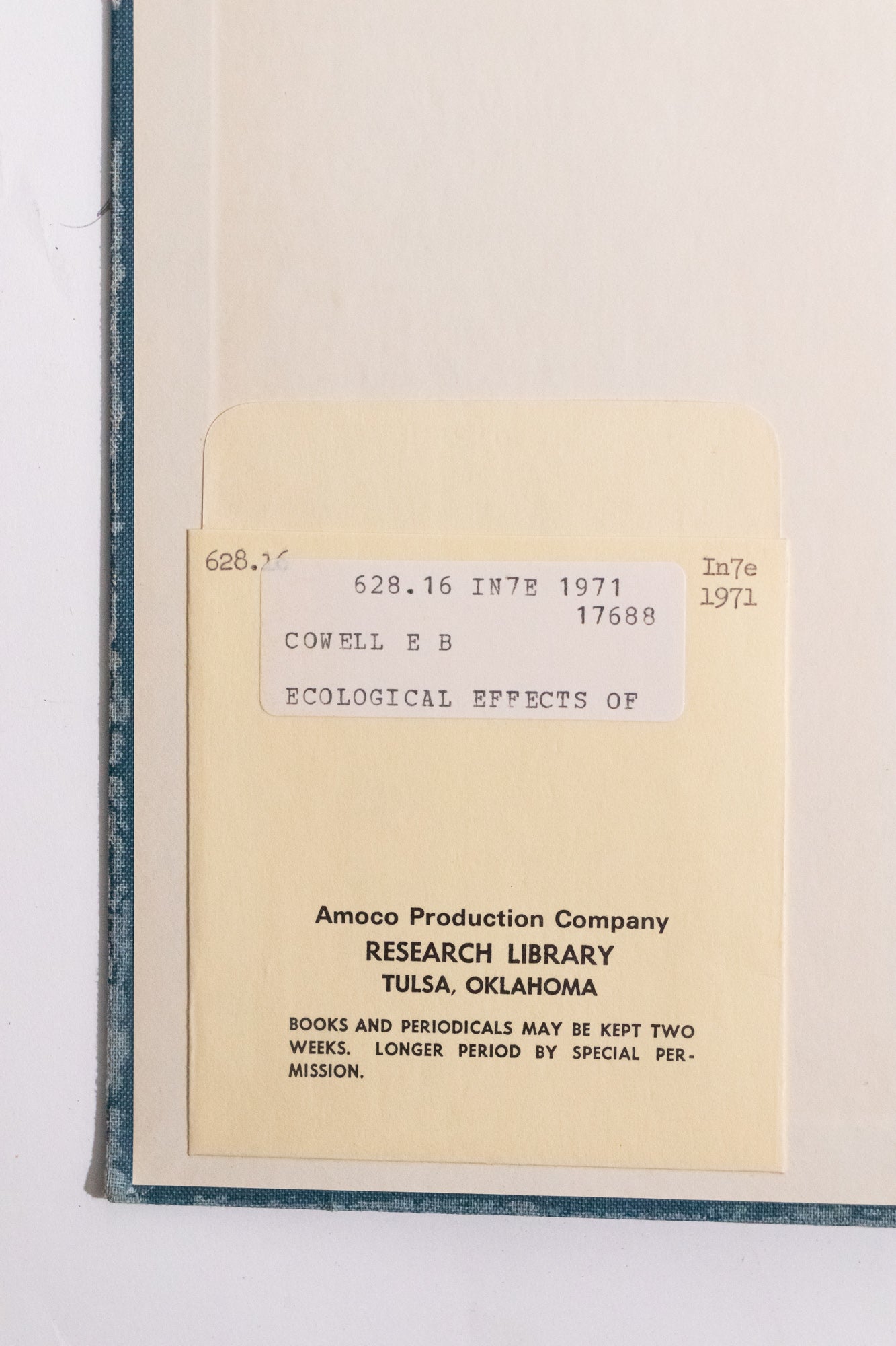 The Ecological Effects of Oil Pollution on Littoral Communities