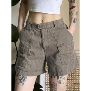 Vintage Y2K Cargo Shorts – Harajuku Streetwear Retro Denim