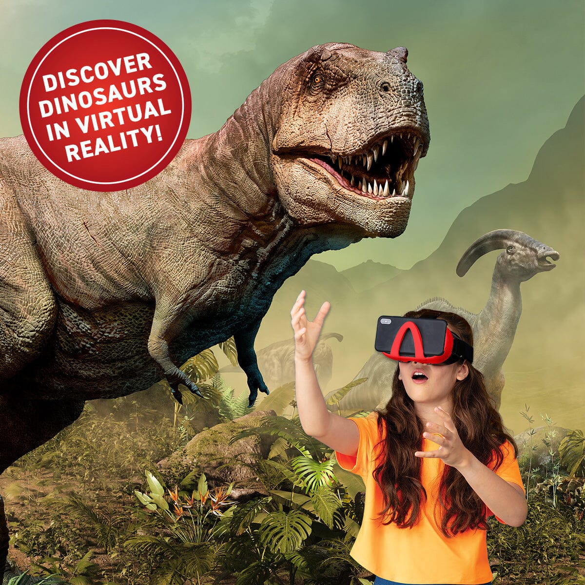 Virtual Reality Discovery Gift Set w/ DK Book - Dinosaurs!