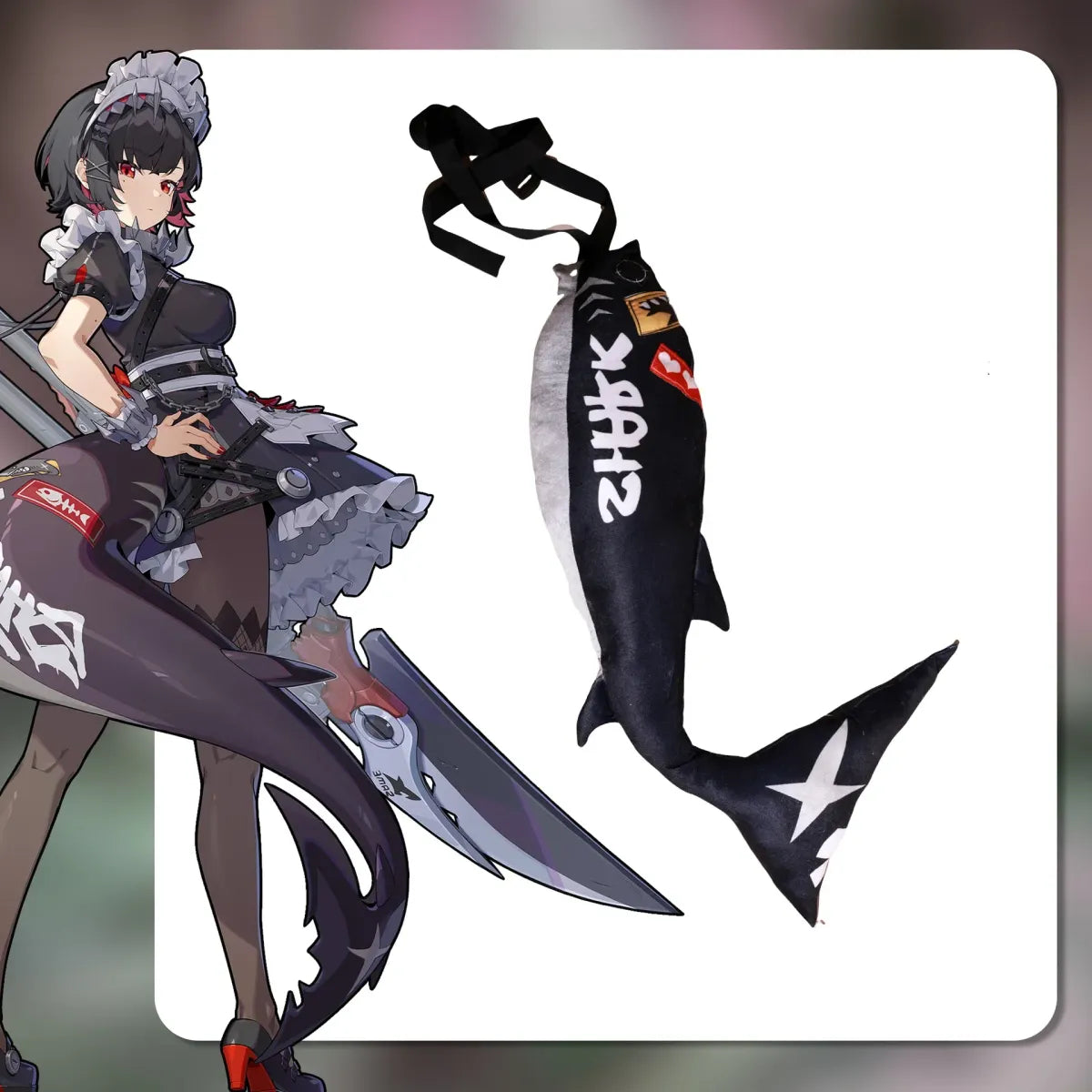 Ellen Joe Cosplay Costume – Zenless Zone Zero Maid Dress with Wig