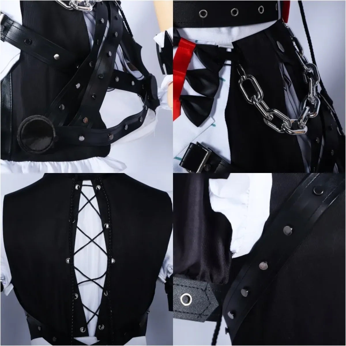 Ellen Joe Cosplay Costume – Zenless Zone Zero Maid Dress with Wig